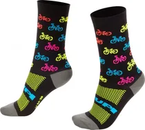 Comprar Meia De Ciclismo Corrida Hupi Cano Médio Várias Cores 1 Par