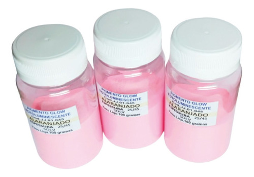 Pigmento Fotoluminescente Alaranjado 100g Brilha No Escuro