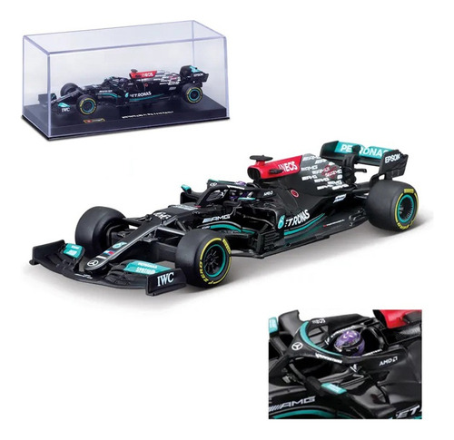 Auto Burago 1:43 2021 Mercedes-amg F1 W12 E Rendimiento #44