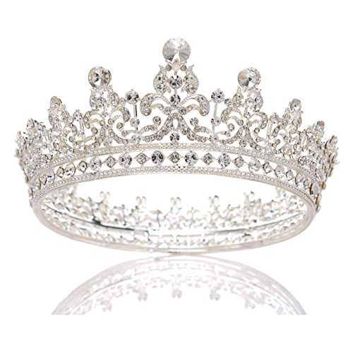 Tiaras Y Coronas Completamente Redondas Sweetv Para Mujer, T