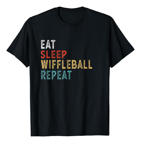 Eat Sleep Wiffleball Repetir Divertido Jugador De Wiffleball