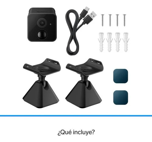 Mini Camara Wi-fi Fija Recargable 2mpx Negro