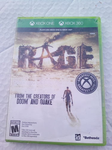 Rage Video Juego Para Xbox 360 Compatible One 