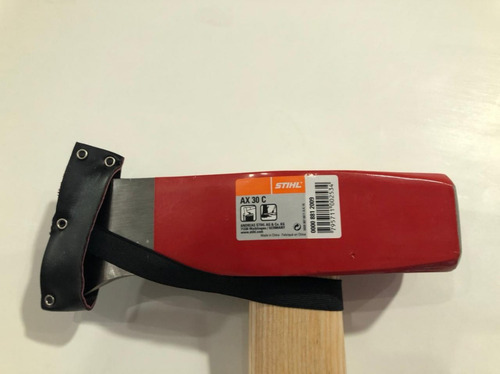 Imagen 2 de 7 de Hacha Tumba Forjada Y Funda Protectora Cuerina En Filo Ax 30