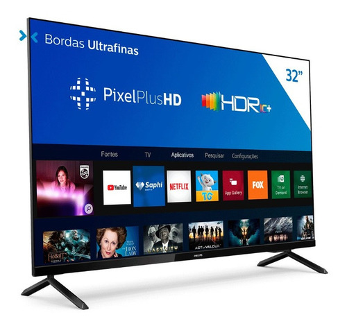 Imagem 2 de 4 de Smart Tv Philips 32 Led Hd Wifi 32phg682578
