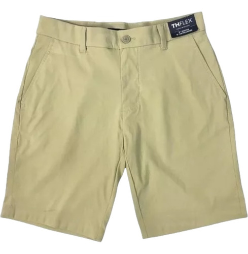 Bermuda Tommy Hilfiger Beige Para Hombre - Original Y Nuevo