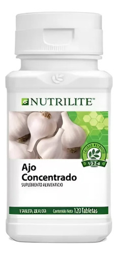 Ajo Concentrado Nutrilite Apoyo Salud Cardiaca 120 Tabletas Sin Sabor
