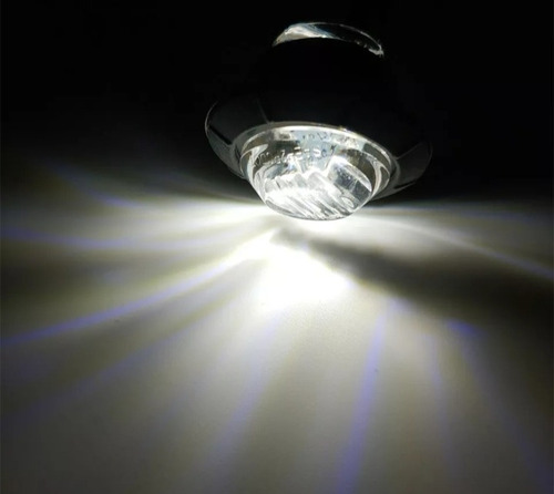 Imagen 3 de 6 de X4 Focos Led Blanco Embutido Universales Autos Motos 12v