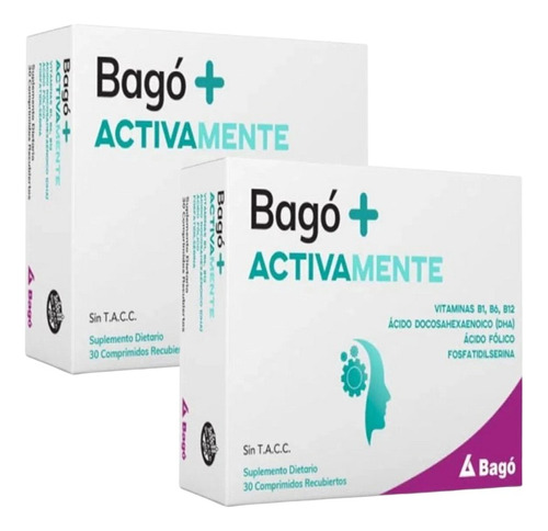 Pack X2 Bago + Activamente 30 Comprimidos 