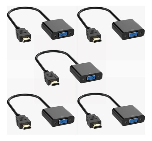 Adaptador Hdmi A Vga, Conector Hdmi Macho A Vga Hembra, Cone