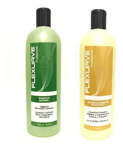 Shampoo 1l + Crema 1l Flexuave Profesional