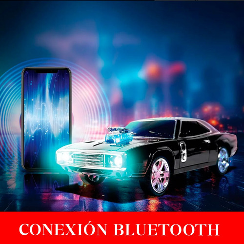 Parlante Bluetooth Retro Portatil Auto Clasico Fm Mp3 Tf Usb Rojo