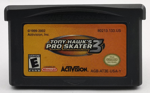 Tony Hawk's Pro Skater 3 Gba Nintendo * R G Gallery