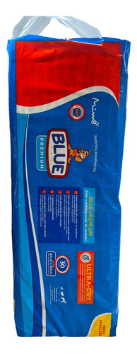 Tapete Higienico Blue Premium 30 Unidades Para Cães 82x60