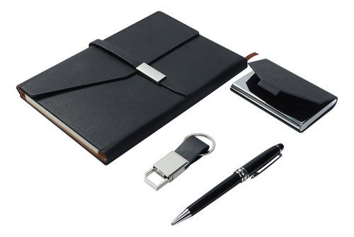Set Ejecutivo Con 1 Libreta,1 Llavero ,1 Pluma Y 1 Tarjetero
