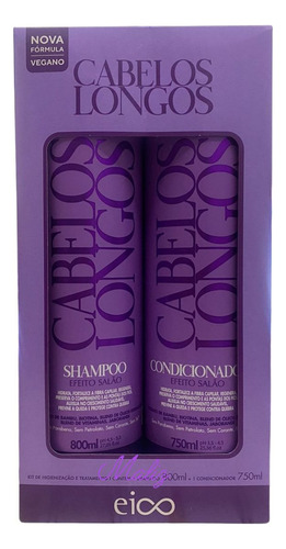 Eico Cabelos Longos Shampoo 800ml + Condicionador 750ml