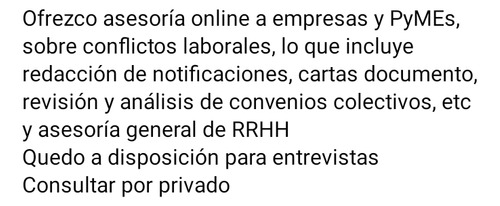 Asesoría Online En Rrhh, Para Empresas Y Pymes 