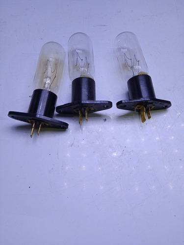 Lote De 3 Focos Para Horno De Microondas 75w Varios Modelos (Usado)