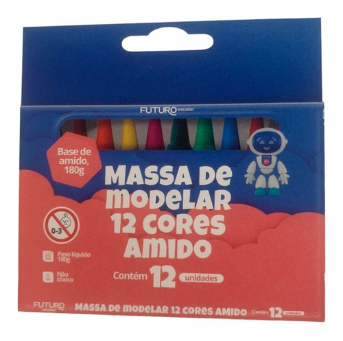 Massinhas/massa De Modelar Infantil 12 Cores