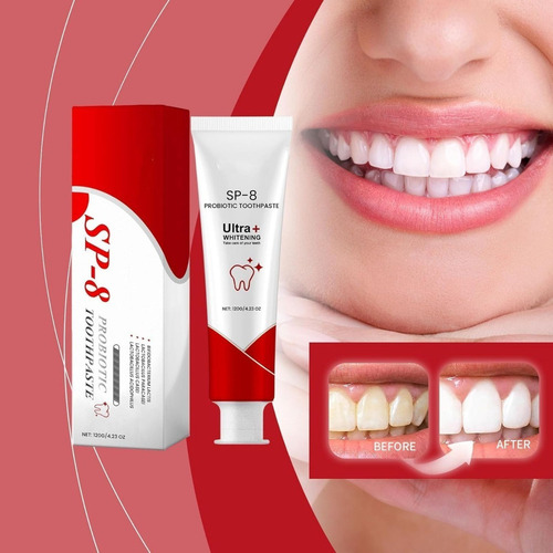 - Pasta De Dientes Sp8, Pasta De Dientes Blanqueadora Con