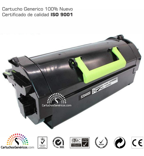 3 Toner Compatible Lexmark 504h Ms610dn Ms410dn Ms310dn