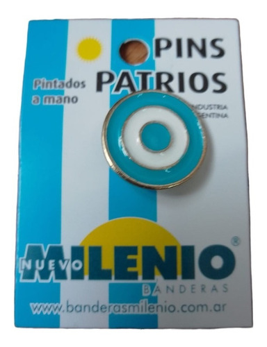 Pin Nuevo Milenio 2034 Metal Escarapela Prendedor Patrio