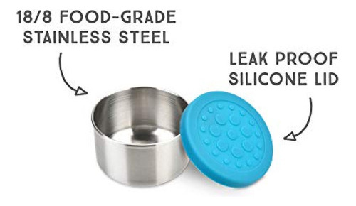 Lunchbots Tiny Dips Recipientes Para Condimentos Juego De