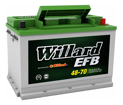 Bateria Willard Titanio 48-70 Efb Audi A3 L4 2.0l/v6 3l 2007