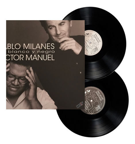 Pablo Milanes & Victor Manuel En Blanco Y Negro 2 Lp Vinyl Versión Del Álbum Estándar