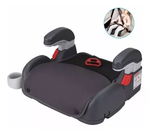 Asiento Elevador Coche Para Bebe Booster Carro Cojin Silla gris