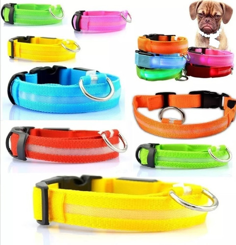 Collar Recargable Usb De Luz Led Perros Medianos Y Grandes