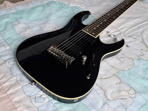 Guitarra Ibanez Rga 7 Diestro Negro Arce (Usado)