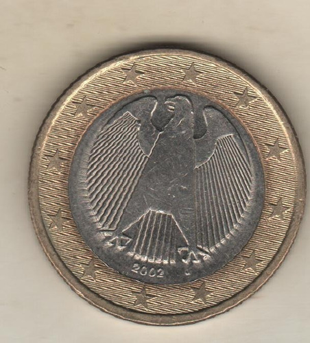 Alemania Moneda Bimetálica De 1 Euro Año 2002 J - Km 213 Xf