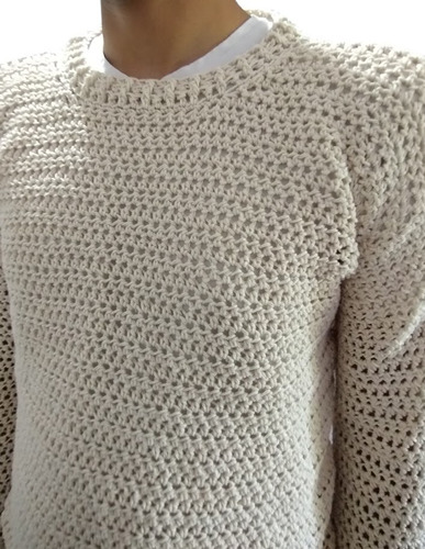 Sweater De Hombre Tejido A Crochet