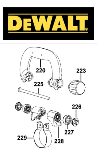 Empunhadura Lateral Dewalt P/ D25831-b2 - T1 Cod: 487277-00