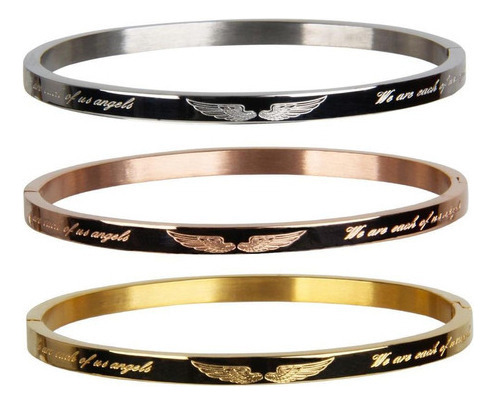 Brazalete De Material Acero De Para Mujer 2 Uds. Brazalete 1