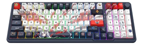 Teclado Gamer Redragon K686ak Eisa Rgb Pro Anime Edition