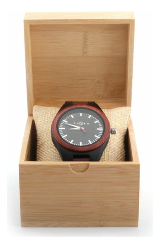 Reloj De Madera Payro - Modelo Cronos Red Sandal