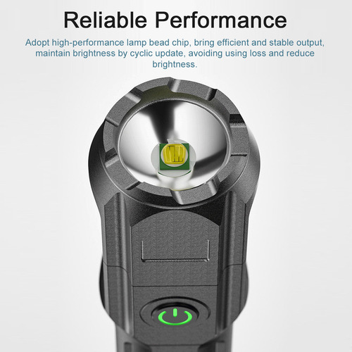 Linterna Eléctrica Led Portátil Con Zoom For Exteriores