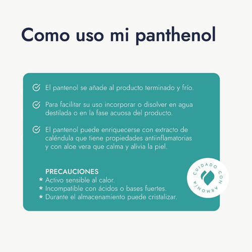 Imagen 6 de 10 de D Pantenol Usp Uso Cosmético 500 G