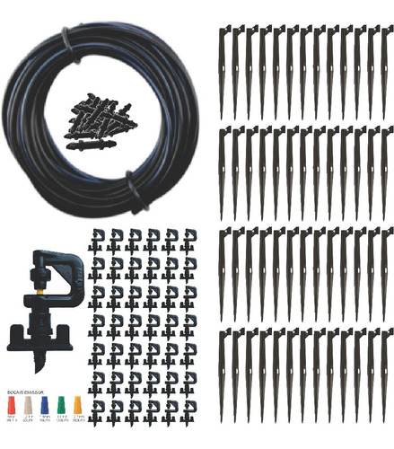 Kit Irrigação Completo 20 Microaspersor Bailarina - Agrojet