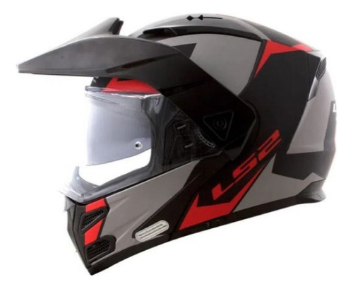 Casco Para Moto Evo Sub Negro Rojo