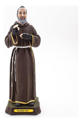 Imagem São Padre Pio Resina 20 Cm