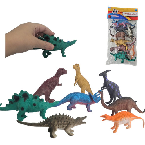 Dinossauro Brinquedos 8 Peças Tiranossauro Menino Menina