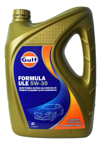 Aceite Sintetico 5w30 Formula Ule X 4 Litros Gulf