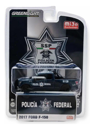 Ford F-150 2017 Policia Federal Greenlight Escala 1:64