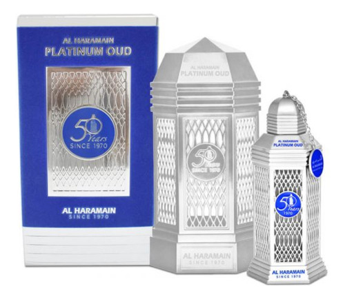 Al Haramain 50 Years Platinum Oud Eau De Parfum 100ml Unisex