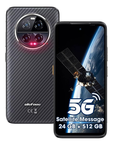 Ulefone Armor 23 Ultra 5g Smartphone Mensaje Vía Satélite 120w Cámara Nocturna De 64mp 24+512gb