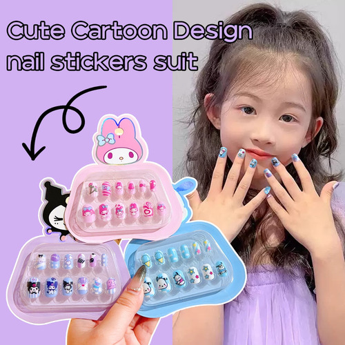 Mini Pegatinas De Uñas De Dibujos Animados Desmontables Para