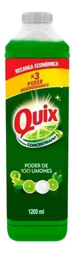 Quix Lavaloza Concentrado Limón 1.2lt